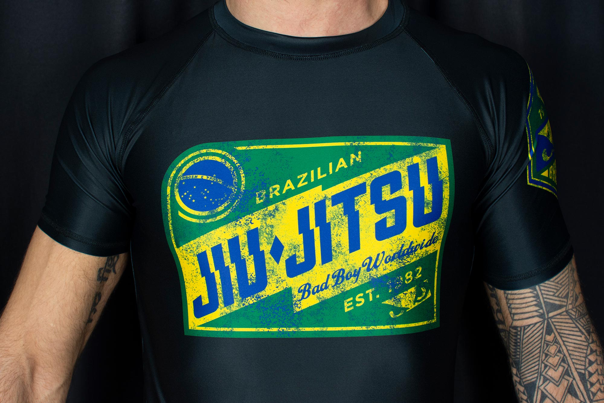 BAD BOY Brazilian jiu jitsu rashguard MMATeam.gr